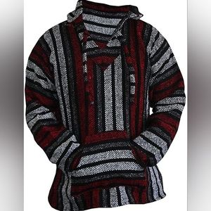 Del Mex Mexican Baja Hoodie Sweater Jerga Pullover